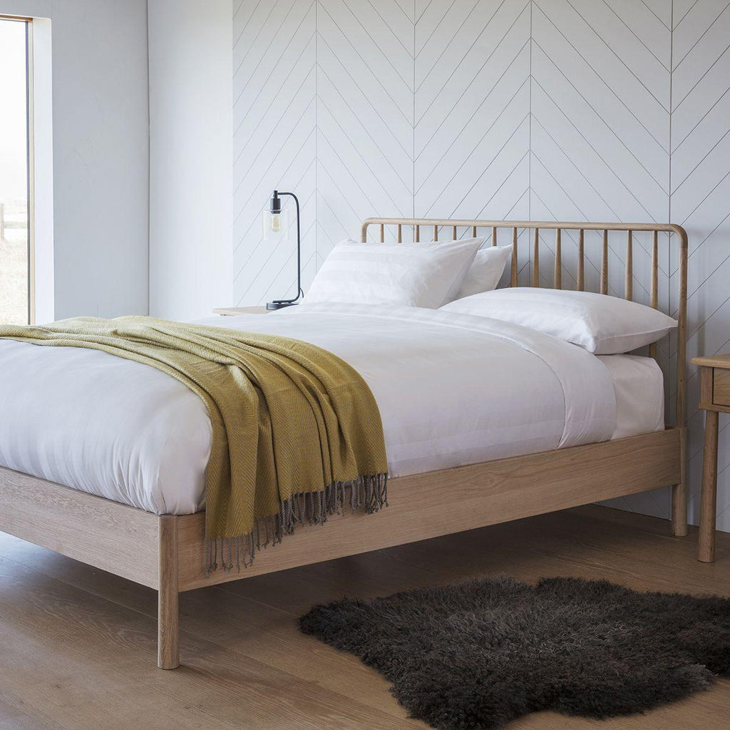 Balham Double or King Sized Bed - Oak or Black - Distinctly Living 