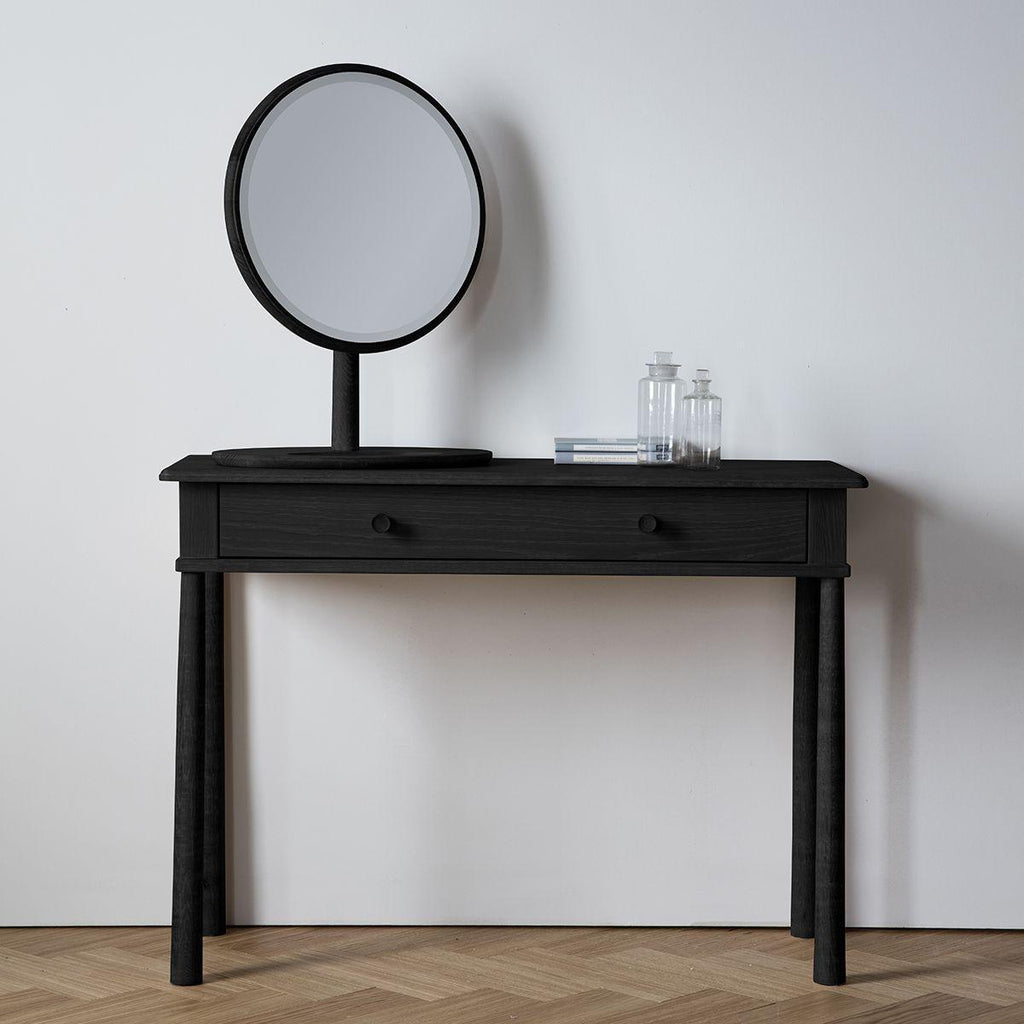 Balham Dressing Table Mirror - Oak or Black - Distinctly Living