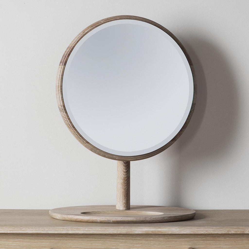 Balham Dressing Table Mirror - Oak or Black - Distinctly Living 