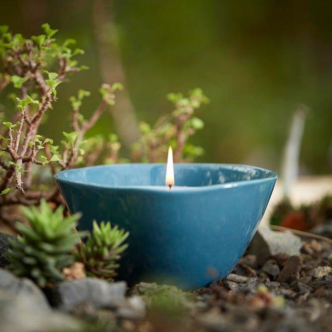 Blue China Citronella Candle - Distinctly Living
