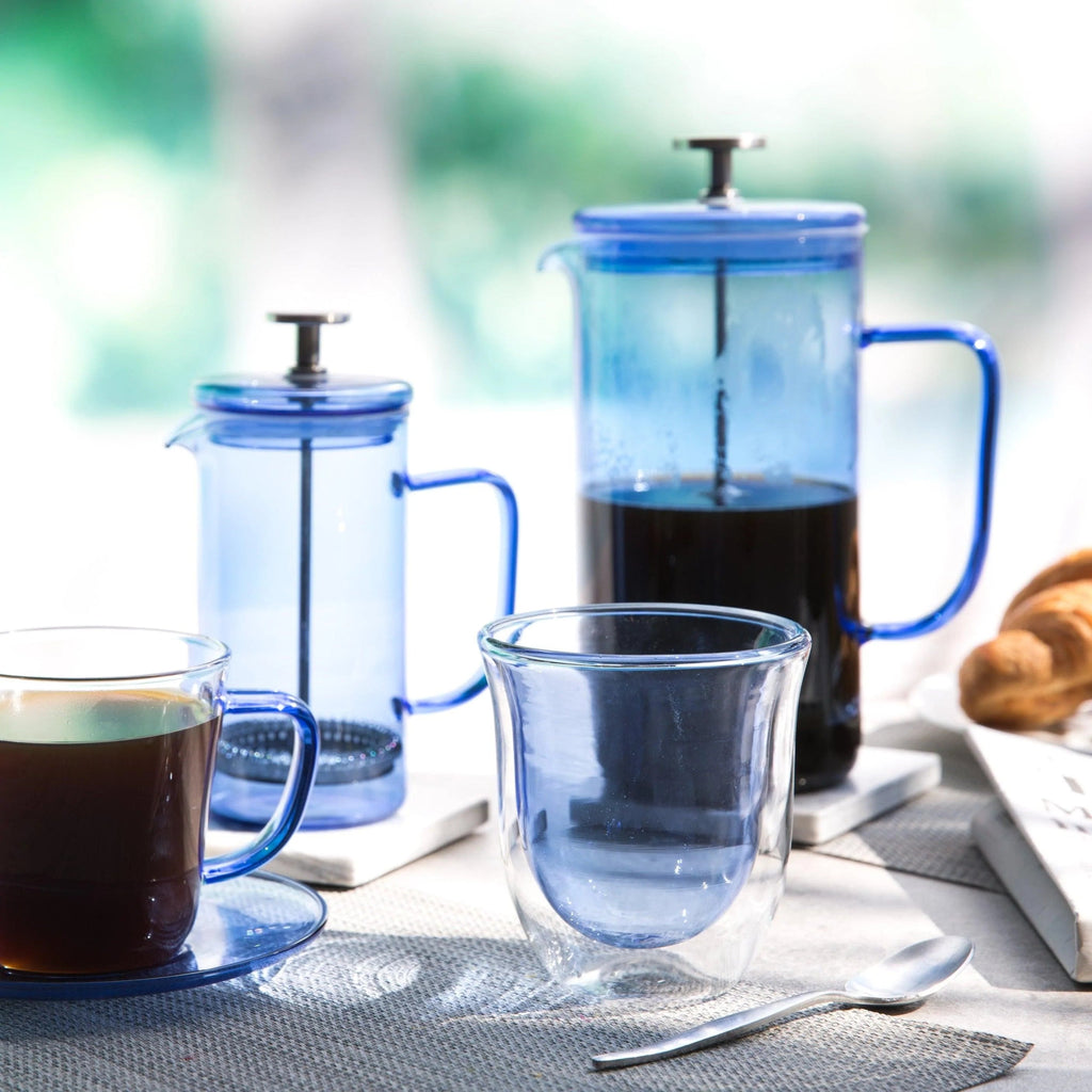 Blue Glass 8 Cup Cafetière - Distinctly Living
