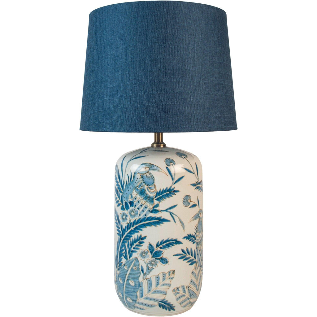 Blue Parrot Lamp and Shade - Distinctly Living