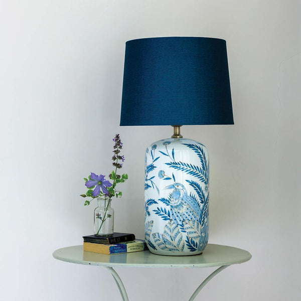Blue Parrot Lamp and Shade - Distinctly Living