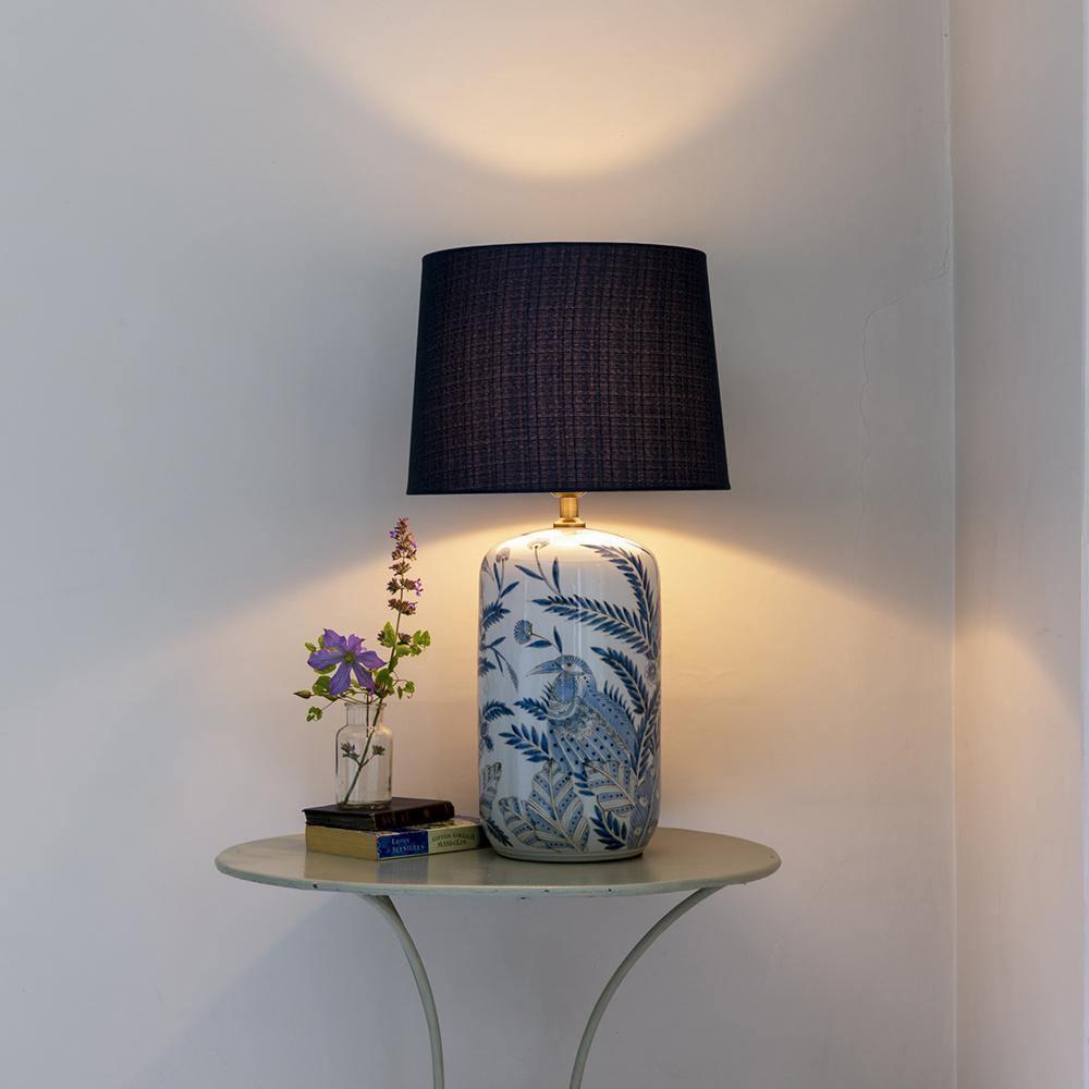 Blue Parrot Lamp and Shade - Distinctly Living