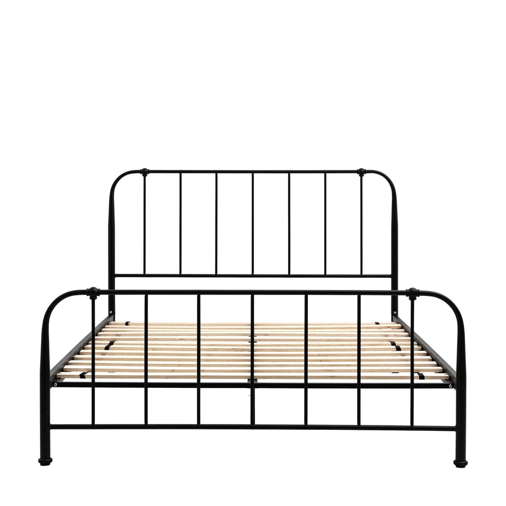 Brompton Classic Bed - Single, Double, King - Black or Ivory - Distinctly Living 