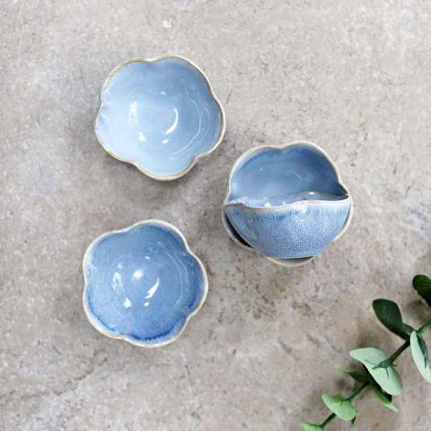 Capri Scalloped Bowl Ocean - Distinctly Living