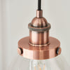 Carter Glass Pendant - Nickel, Brass or Copper - Distinctly Living 