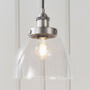 Carter Glass Pendant - Nickel, Brass or Copper - Distinctly Living 