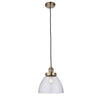 Carter Glass Pendant - Nickel, Brass or Copper - Distinctly Living 