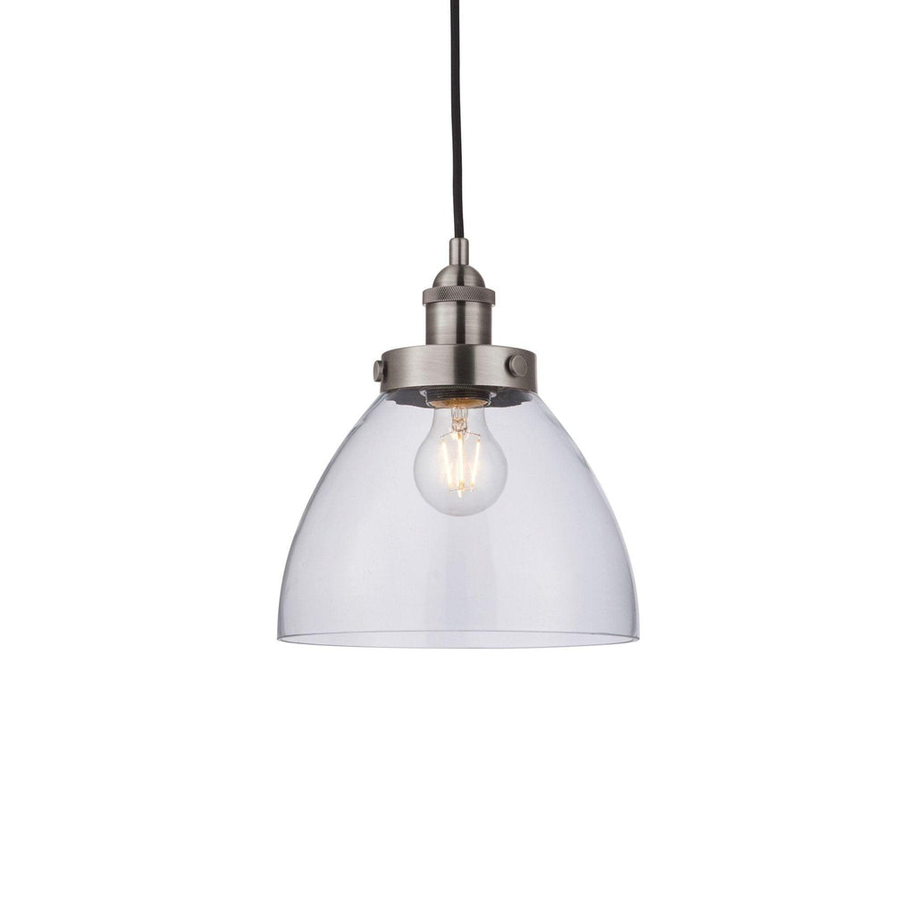 Carter Glass Pendant - Nickel, Brass or Copper - Distinctly Living 