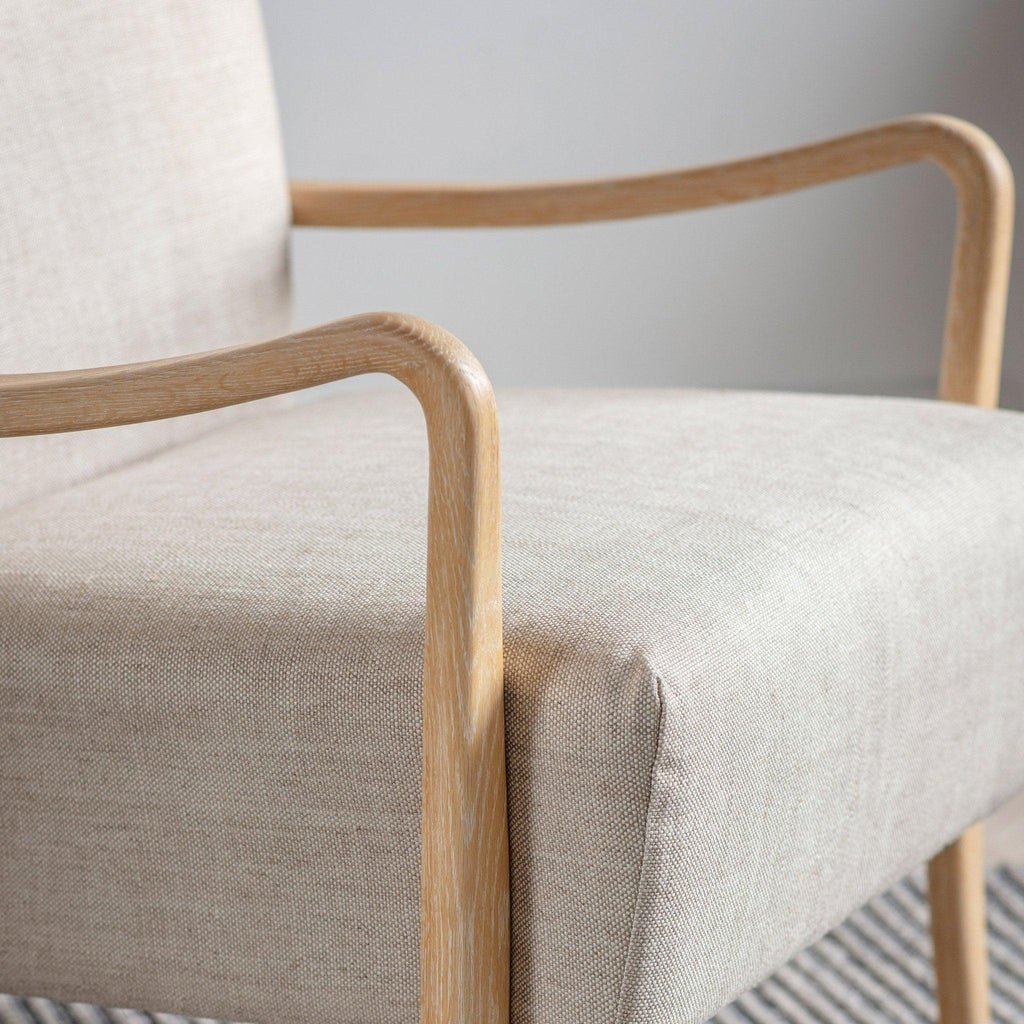 Chatsworth Arm Chair- Light Grey or Natural - Distinctly Living