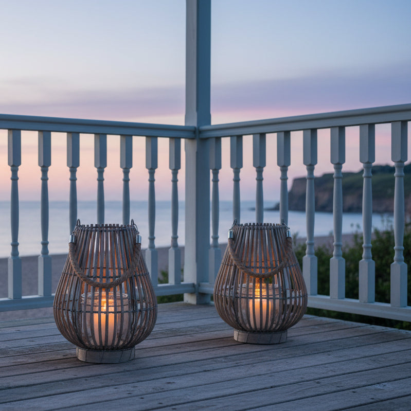 Coastal Roped Lantern - Distinctly Living