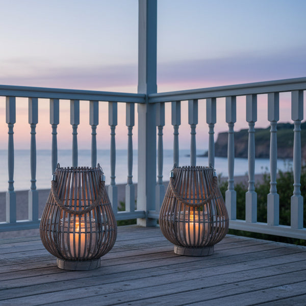 Coastal Roped Lantern - Distinctly Living