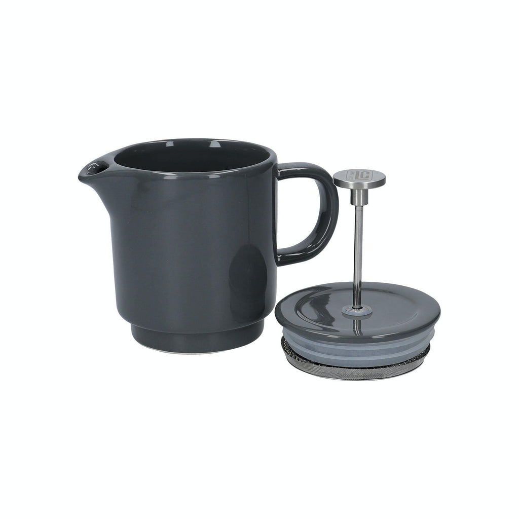 Coffee For One China Cafetiere - Grey - Distinctly Living 