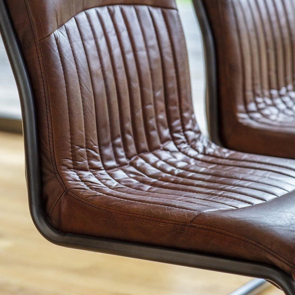 Copenhagen Leather Chair - Tan or Slate - Distinctly Living
