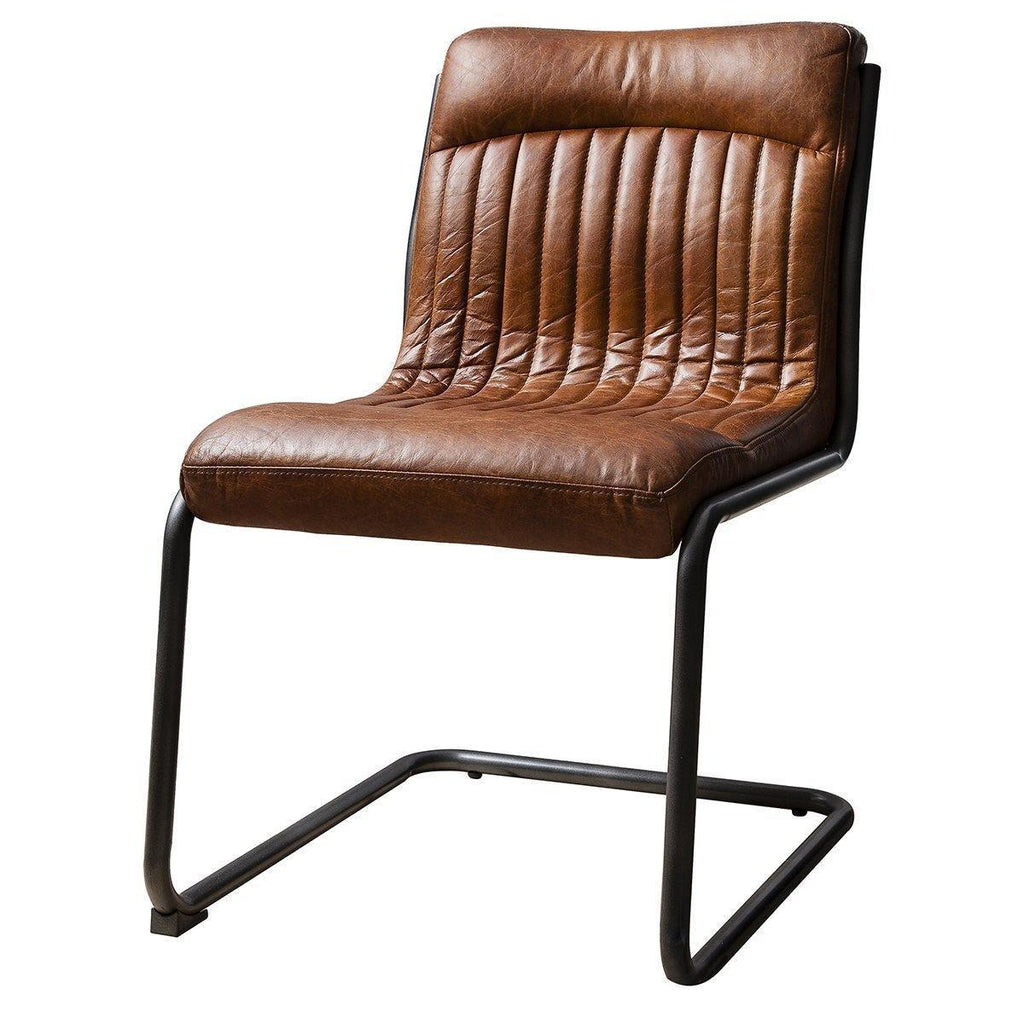 Copenhagen Leather Chair - Tan or Slate - Distinctly Living