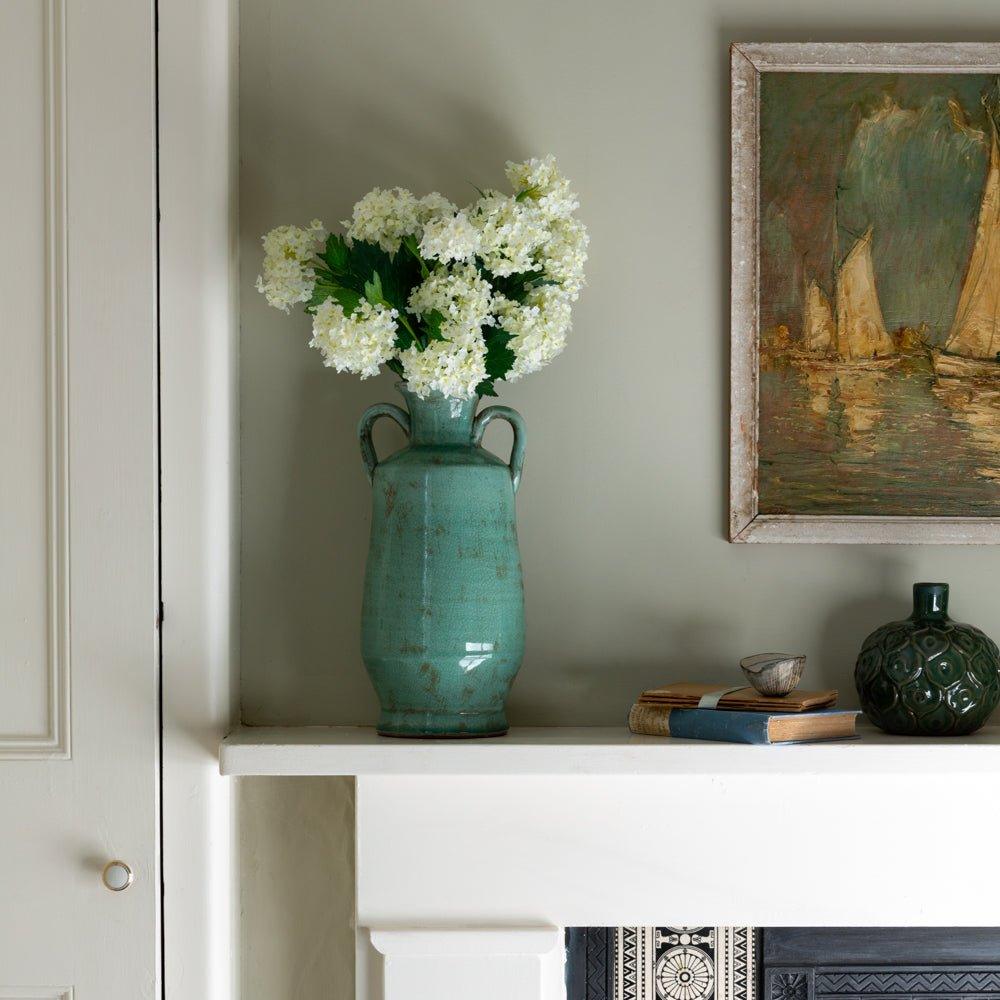 Cotswold Green Antiqued Style Vase - Distinctly Living
