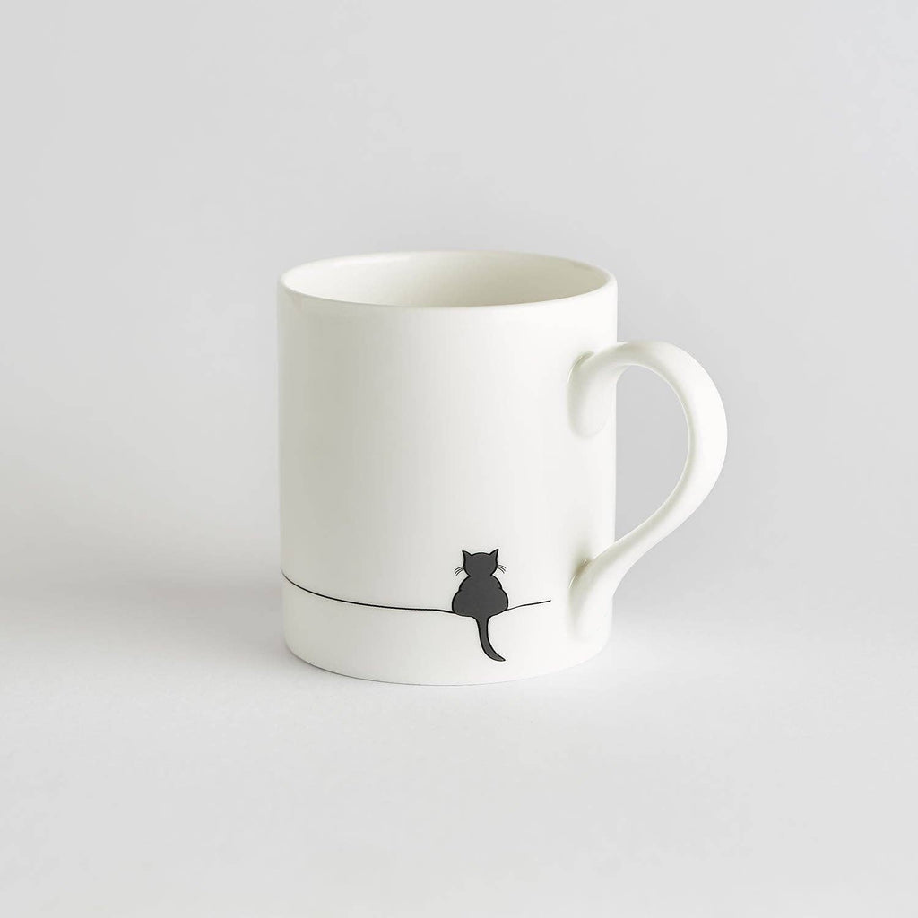 Crouching Cat Mug - Distinctly Living