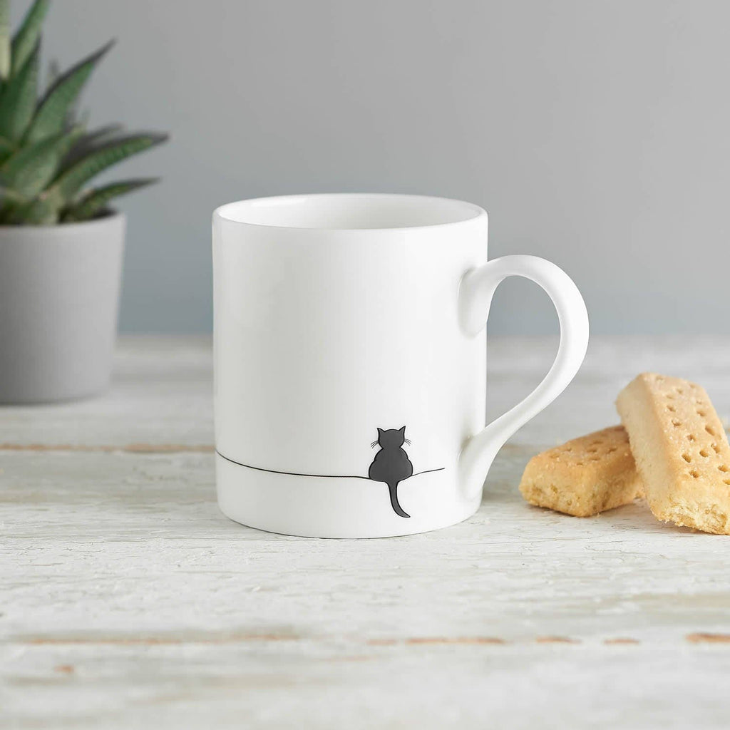 Crouching Cat Mug - Distinctly Living