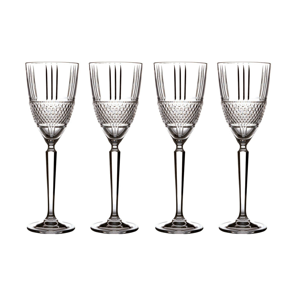 Cut Glass 225ml Wine Glasses - Set of 4 - Distinctly Living
