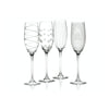 Deco Champagne Flutes - Set of 4 - Distinctly Living 