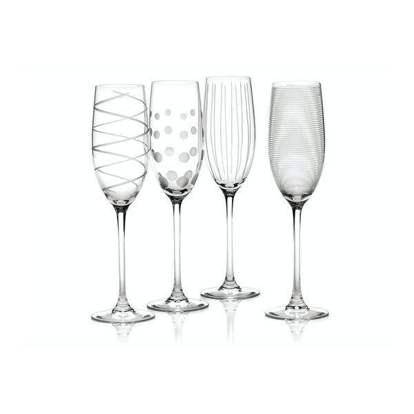 Deco Champagne Flutes - Set of 4 - Distinctly Living