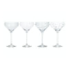 Deco Champagne Saucers - Set of 4 - Distinctly Living 