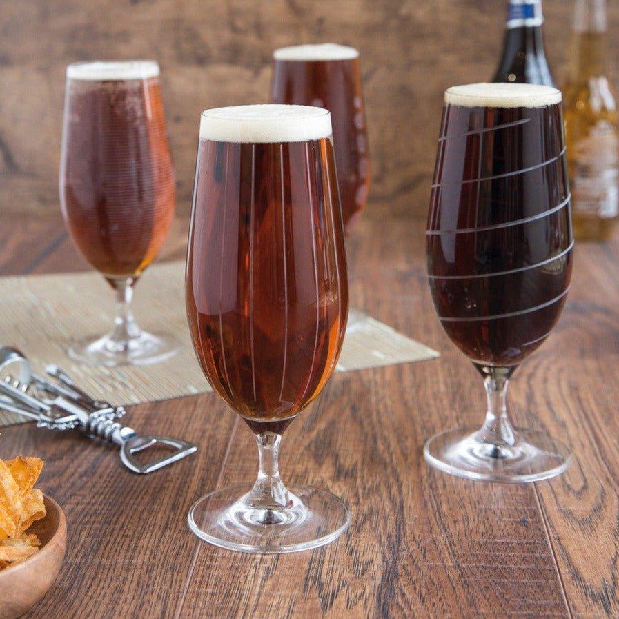 Deco Lager - Beer - Glasses - Set of 4 - Distinctly Living 
