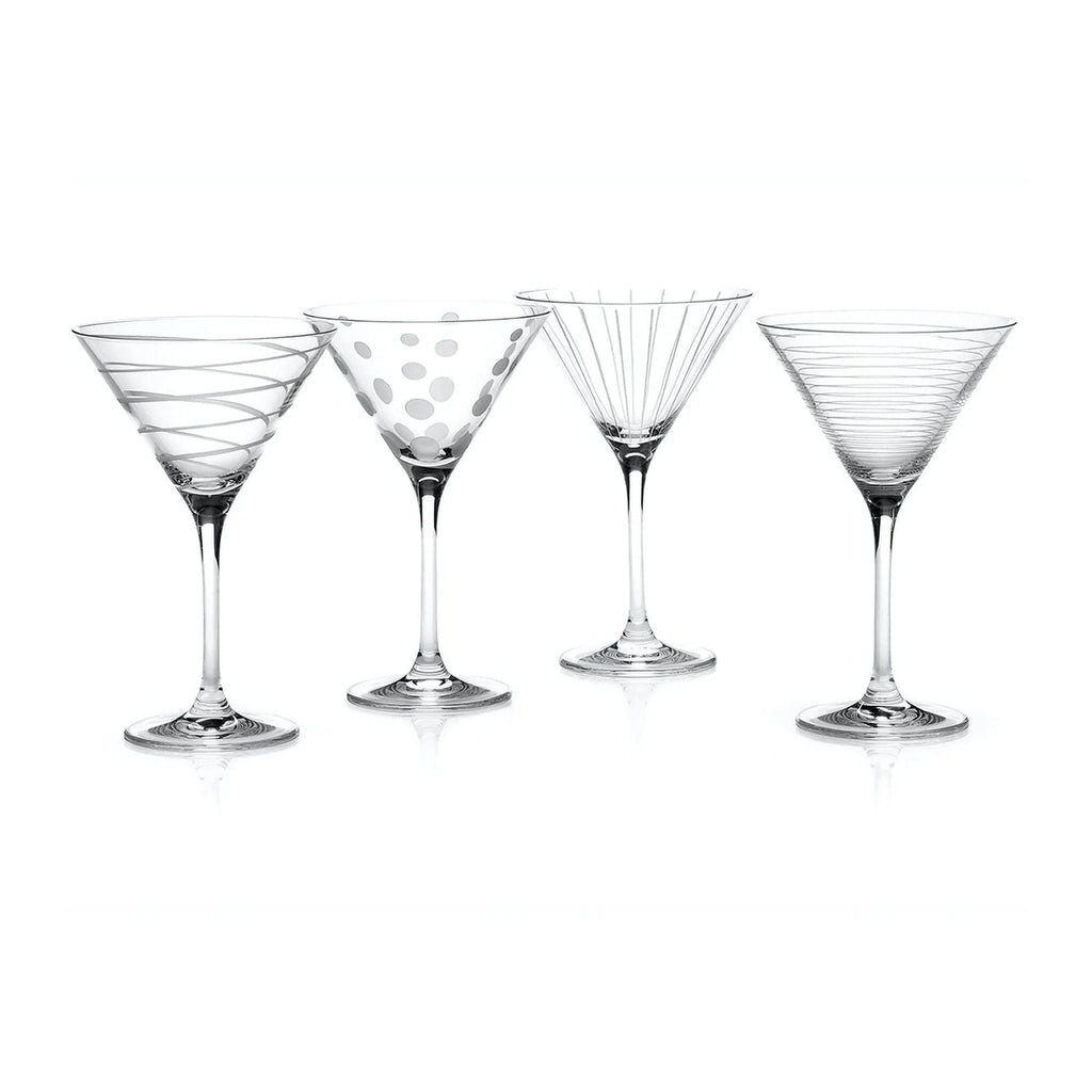 Deco Martini Glasses - Set of 4 - Distinctly Living 