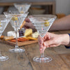 Deco Martini Glasses - Set of 4 - Distinctly Living 