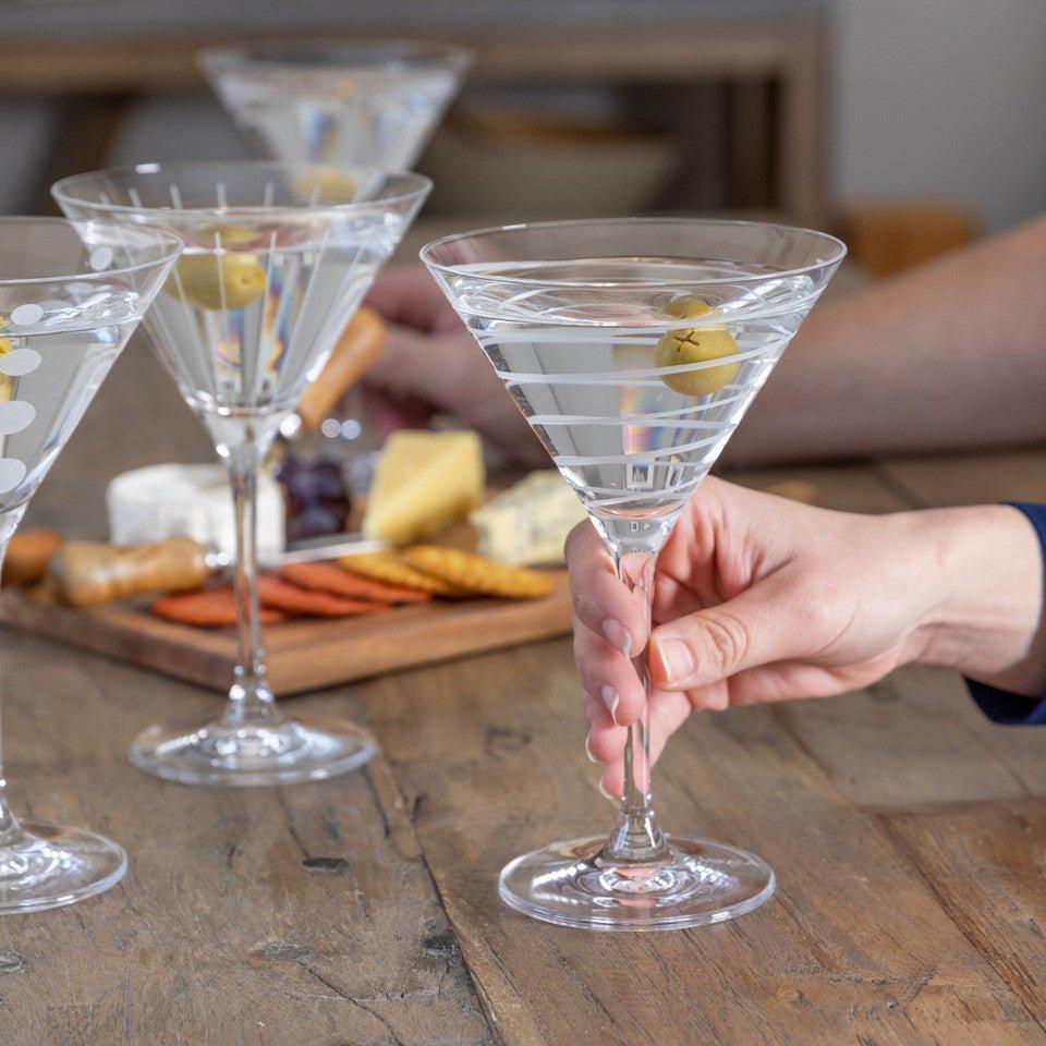 Deco Martini Glasses - Set of 4 - Distinctly Living 