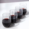 Deco Stemless Wine Glasses - Set of 4 - Distinctly Living 