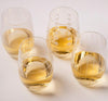 Deco Stemless Wine Glasses - Set of 4 - Distinctly Living 