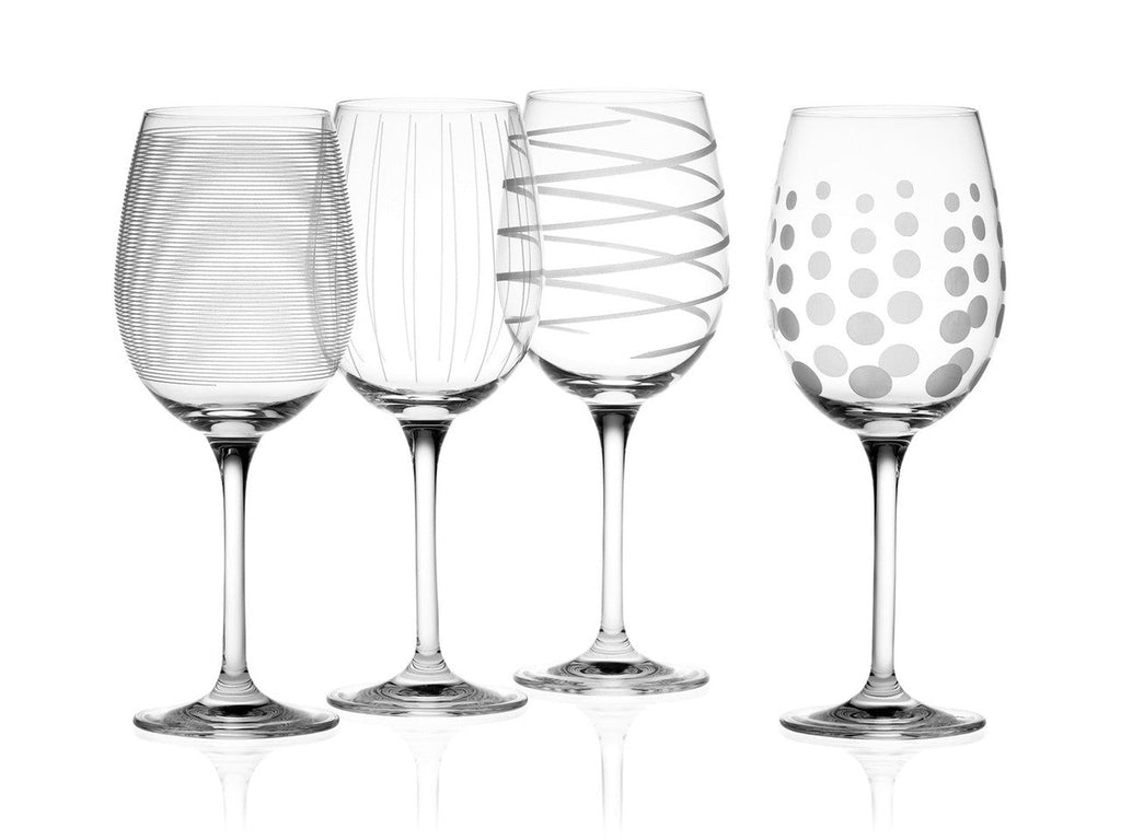 Deco White Wine Glasses - Set of 4 - Distinctly Living