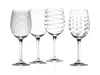 Deco White Wine Glasses - Set of 4 - Distinctly Living