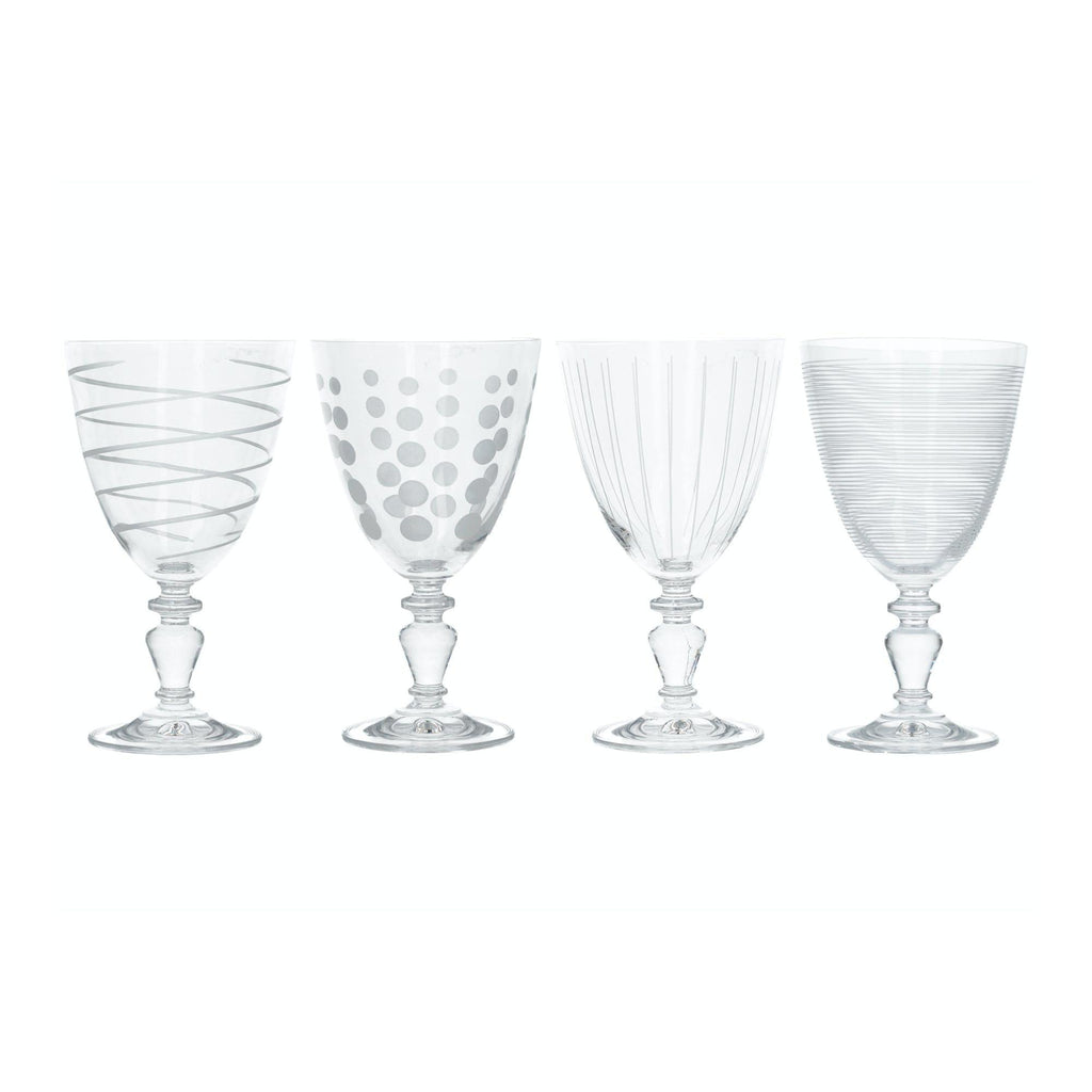 Deco Wine Goblets - Set of 4 - Distinctly Living