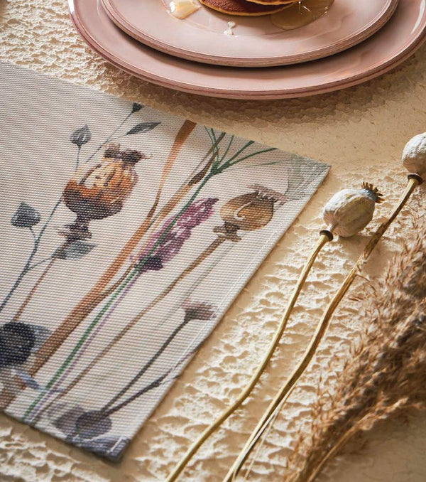Dried Flowers Easy Clean Placemat - Distinctly Living