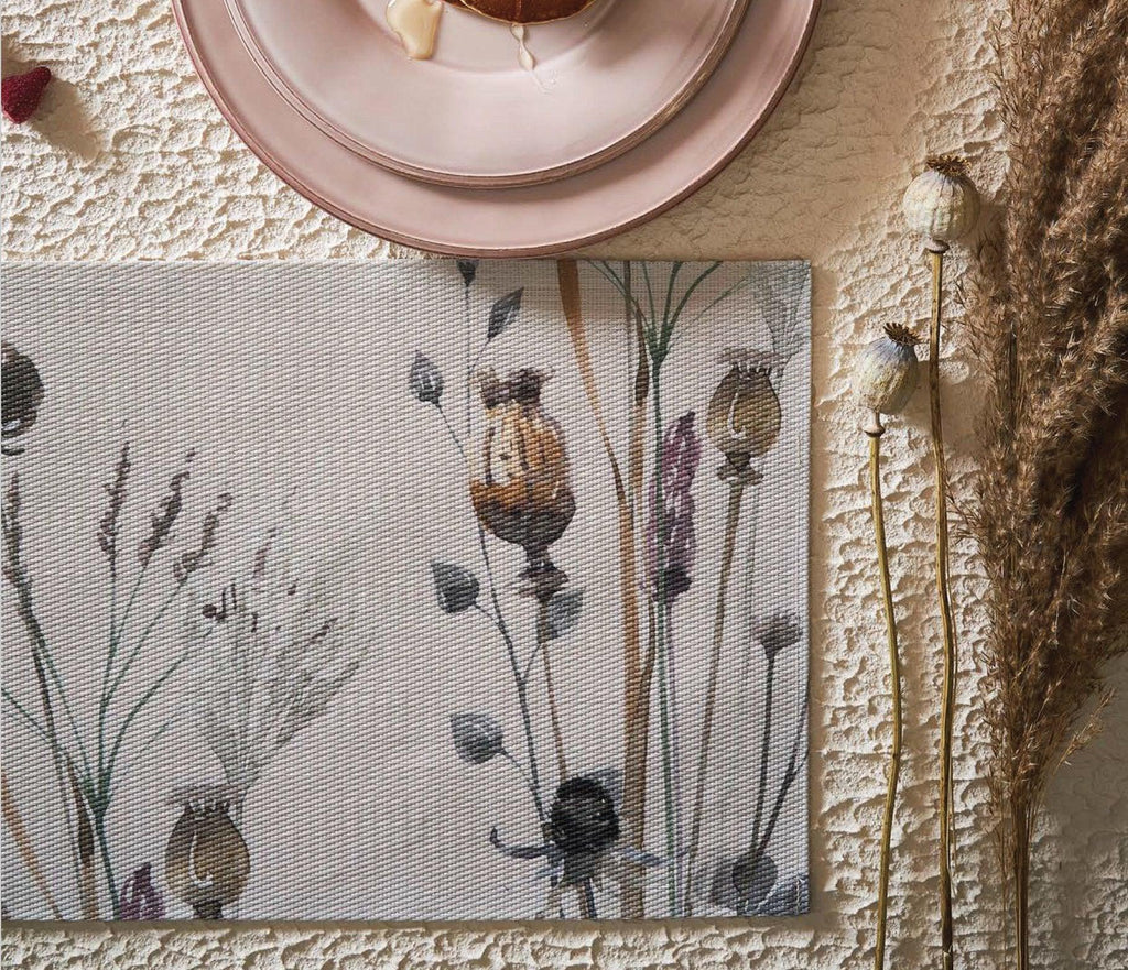 Dried Flowers Easy Clean Placemat - Distinctly Living 