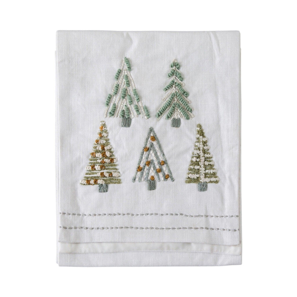 Embroided Trees Table Runner - Distinctly Living