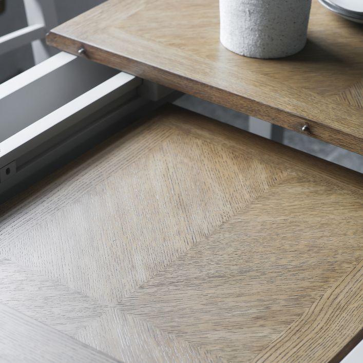 Emelia Extending Table - Lead or Ink Colour Legs - Distinctly Living