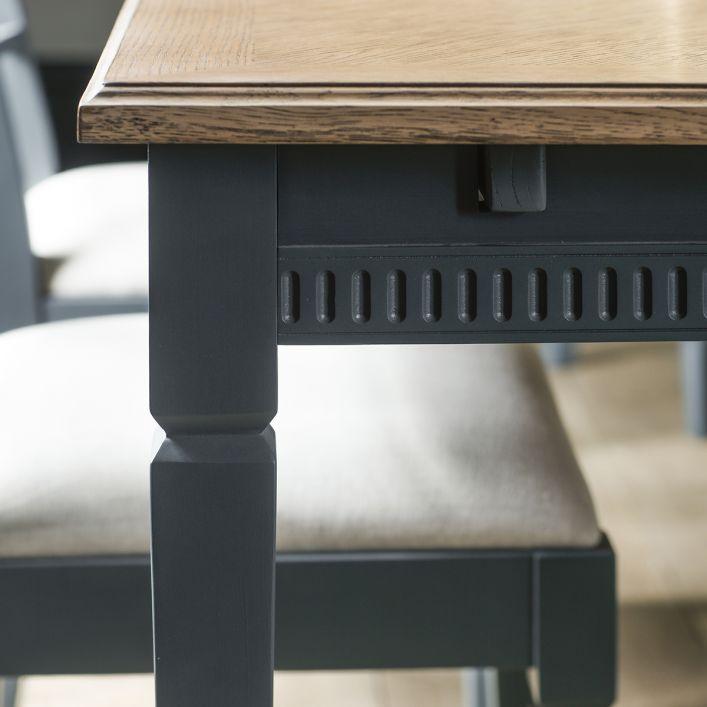 Emelia Extending Table - Lead or Ink Colour Legs - Distinctly Living