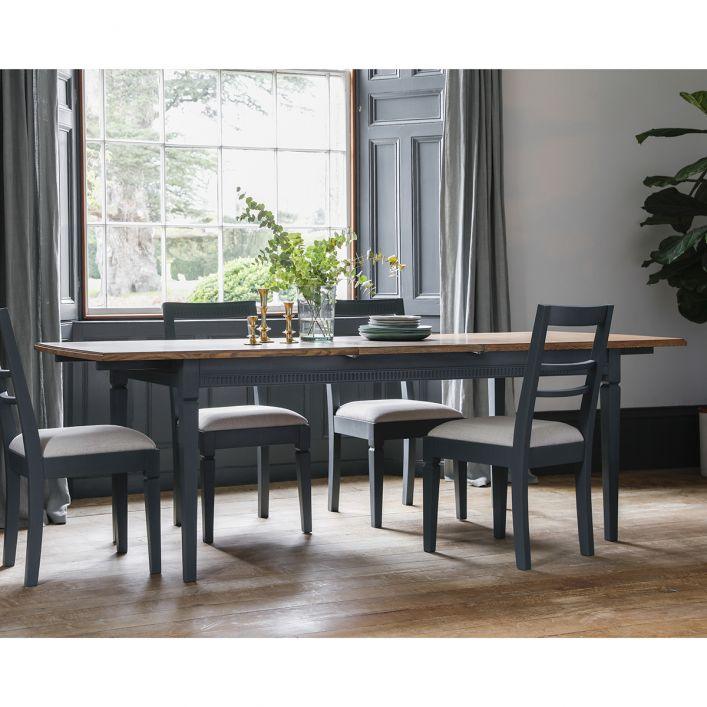 Emelia Extending Table - Lead or Ink Colour Legs - Distinctly Living