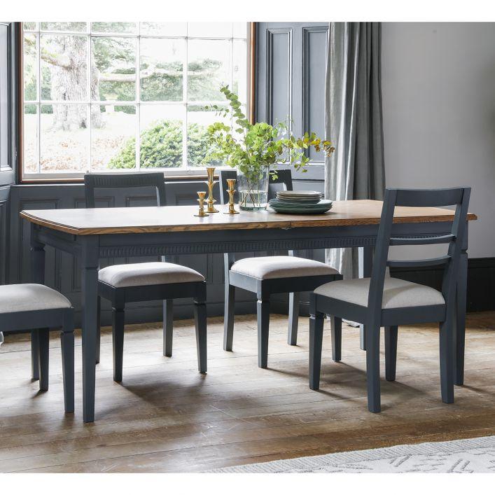 Emelia Extending Table - Lead or Ink Colour Legs - Distinctly Living