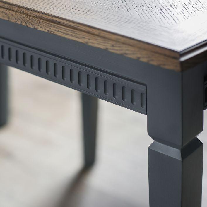 Emelia Extending Table - Lead or Ink Colour Legs - Distinctly Living