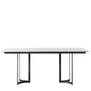 Everley Marble Topped Table - Black or Gold Legs - Distinctly Living 