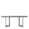 Everley Marble Topped Table - Black or Gold Legs - Distinctly Living 