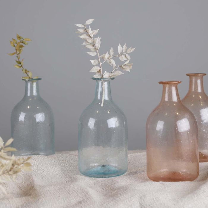 Faded Pastel Recycled Vase - Pale Blue - Distinctly Living
