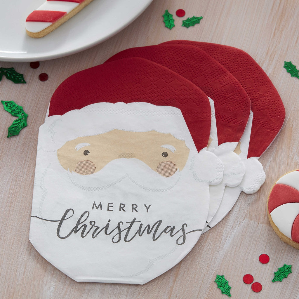 Father Christmas Napkins - Distinctly Living