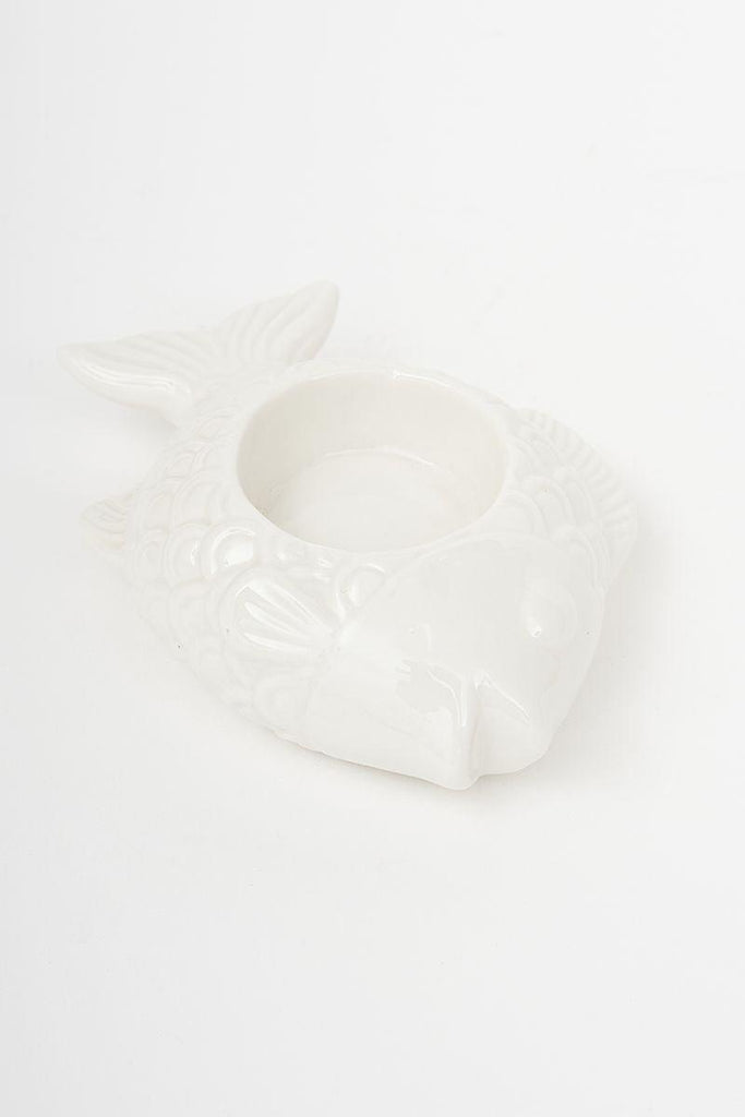 Fish Tealight Holder - Blue, White or Turqouise - Distinctly Living