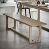 Folk Oak Dining Bench - Natural or Smoked - Distinctly Living 